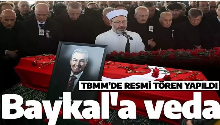 Deniz Baykal son yolculuğuna uğurlandı! Cenaze törenine Cumhurbaşkanı Erdoğan da katıldı