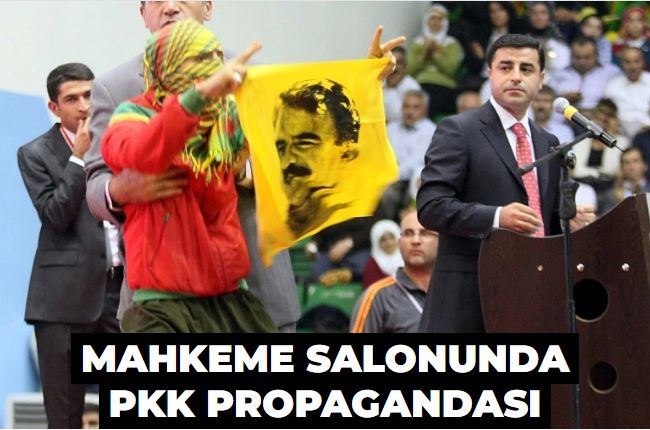 Mahkeme salonunda PKK propagandası