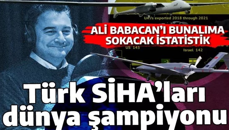 Ali Babacan'ı bunalıma sokacak istatistik: SİHA ihracatı rekor kırdı! Türkiye dünya lideri...