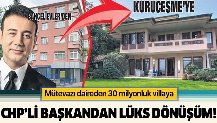 Beşiktaş Belediye Başkanı Rıza Akpolat'tan ‘lüks’ dönüşüm