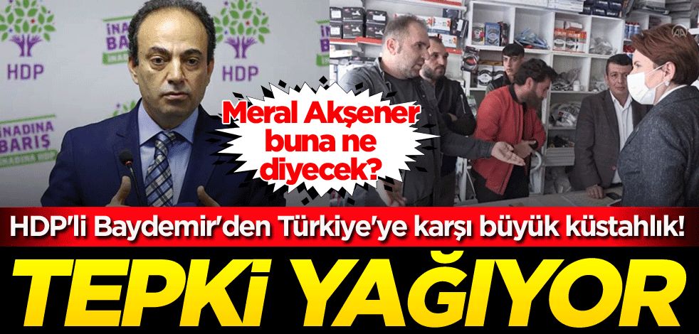 Meral Akşener, buna ne diyecek? HDP'li Osman Baydemir'den Türkiye'ye karşı büyük küstahlık! Tepki yağıyor