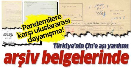 Türkiye’nin pandemilere karşı mücadeledeki uluslararası dayanışması arşiv belgelerinde!