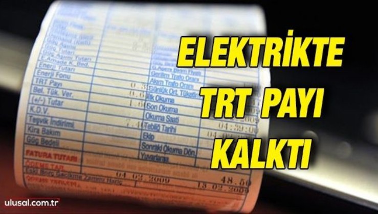 Elektrik faturalarından TRT payı kaldırıldı: Kanun teklifi TBMM'de yasalaştı