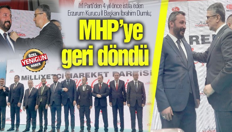 İP'ten ayrılmıştı, 300 kişiyle MHP’ye geri döndü