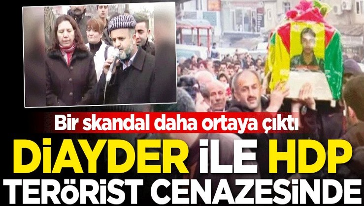 DİAYDER ile HDP terörist cenazesinde kol kola!