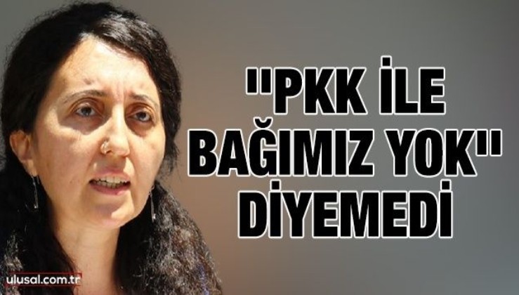''PKK ile bağımız yok'' diyemedi