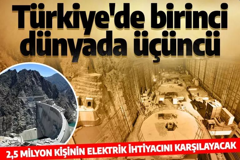 2,5 milyon kişinin elektrik ihtiyacını karşılayacak! Türkiye'de birinci dünyada üçüncü