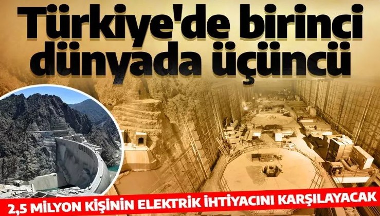 2,5 milyon kişinin elektrik ihtiyacını karşılayacak! Türkiye'de birinci dünyada üçüncü