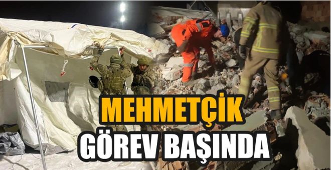 Mehmetçik deprem bölgesindeki vatandaşlara yardım elini uzatıyor