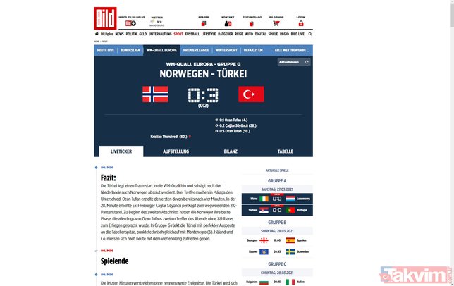 A Milli Takım'ın Hollanda'nın ardından Norveç'i de yenmesi dünyada geniş yankı uyandırdı: "Türkiye durdurulamıyor"