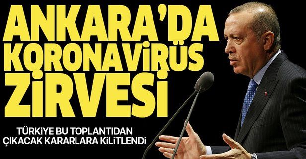 Erdoğan liderliğinde Külliye'de koronavirüs zirvesi.