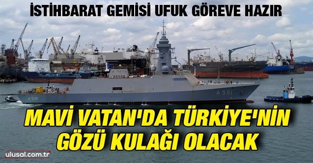 İstihbarat gemisi Ufuk göreve hazır: Mavi Vatan'da Türkiye'nin gözü kulağı olacak