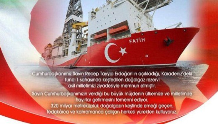 MSB'den Karadeniz'deki doğal gaz rezervi paylaşımı