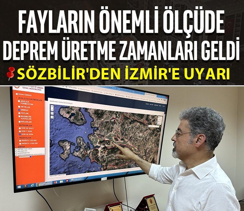 Prof. Dr. Sözbilir'den İzmir'e deprem uyarısı: Fayların önemli ölçüde deprem üretme zamanları geldi