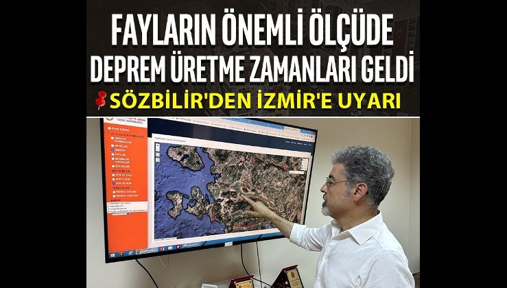 Prof. Dr. Sözbilir'den İzmir'e deprem uyarısı: Fayların önemli ölçüde deprem üretme zamanları geldi
