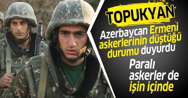 Azerbaycan vuruyor, çaresiz kalan Ermeni askerleri toplu halde firar ediyor