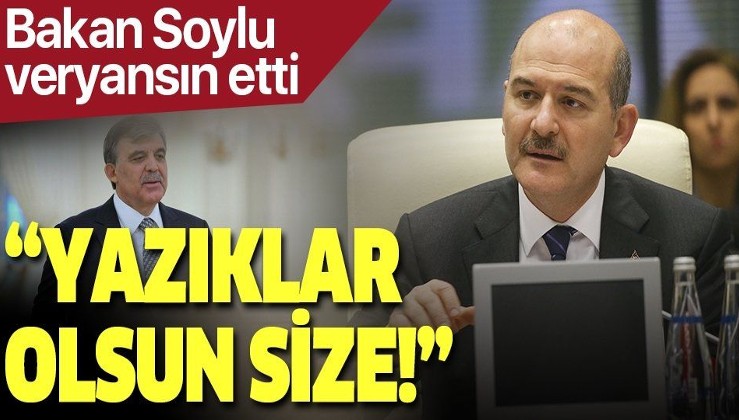 Son dakika: İçişleri Bakanı Süleyman Soylu’dan flaş Abdullah Gül açıklaması.