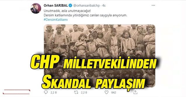 CHP milletvekilinden skandal paylaşım