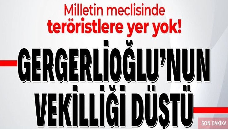 “Terör propagandası yapmak” suçuyla 2 yıl hapis cezası verilen HDP'li Ömer Faruk Gergerlioğlu'nun milletvekilliği düşürüldü