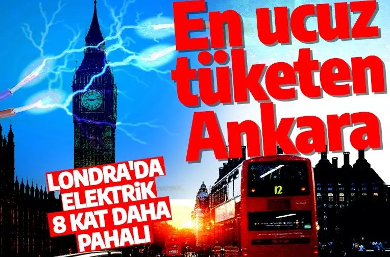 Avrupa'da elektrik fiyatının en düşük olduğu başkent Ankara oldu!