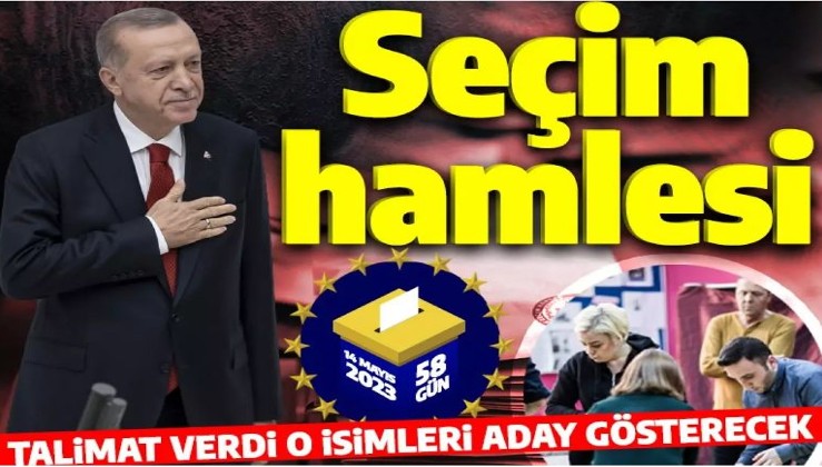 Cumhurbaşkanı Erdoğan'ın seçim stratejisi belli oldu! O isimleri aday gösterecek