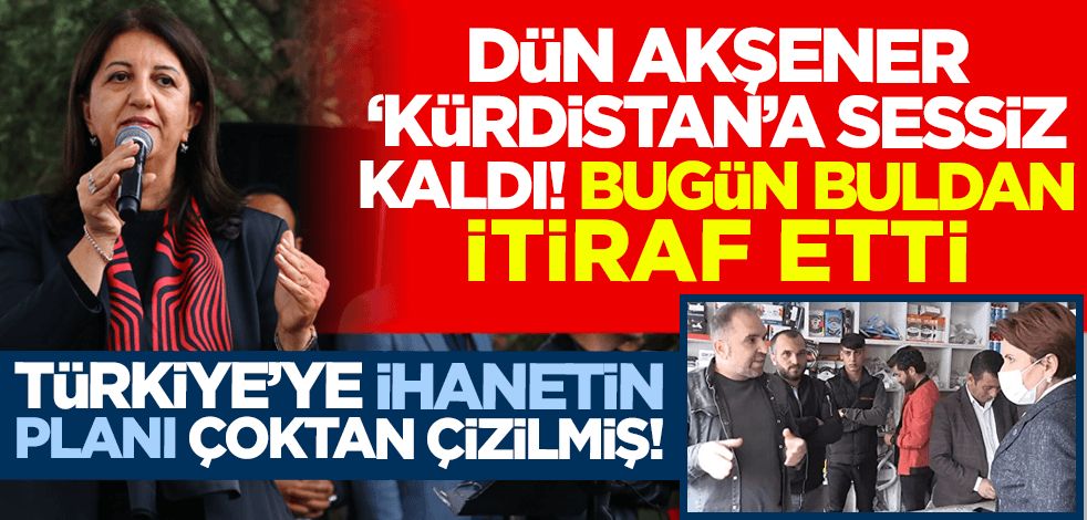 Türkiye'ye ihanetin planı: Dün Akşener Kürdistan'a sessiz kaldı, bugün Buldan itiraf etti!