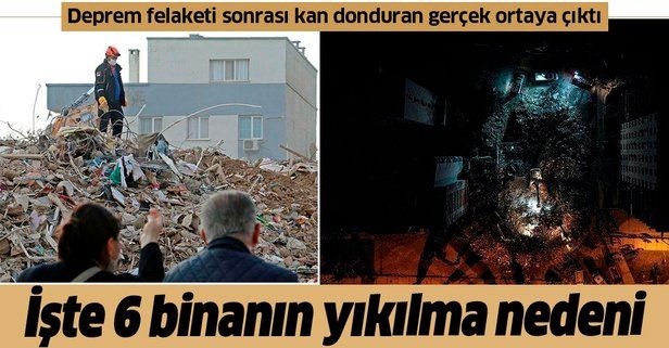 SON DAKİKA: İzmir depreminde enkaza dönen 6 binanın yıkılma nedeni ortaya çıktı!