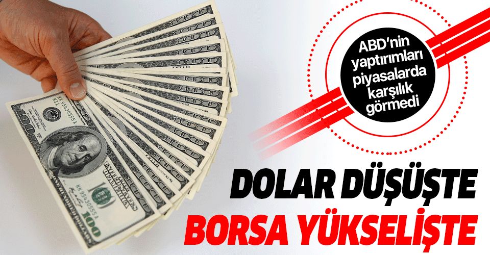 Son dakika: Dolar düşüşte, borsa yükselişte! ABD yaptırımları Türk Lirası'nı etkilemedi.