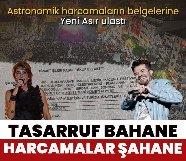 Manisa'da tasarruf bahane harcamalar şahane!