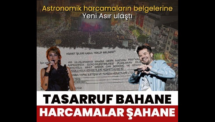 Manisa'da tasarruf bahane harcamalar şahane!