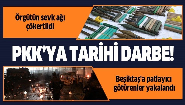 PKK'nın cephane sevk ağı çökertildi; Beşiktaş'a patlayıcı götürenler yakalandı