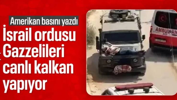 İsrail'in uyguladığı vahşet bitmiyor! Filistinlileri canlı kalkan olarak kullanıyorlar!