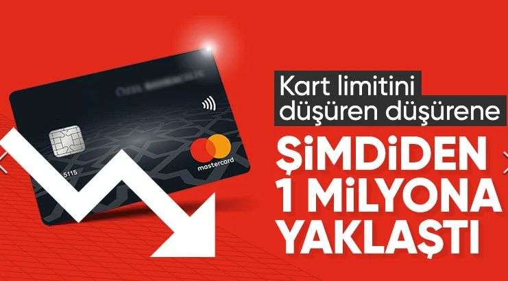 Kredi kartında 100 bin lira limitini düşürmek için başvuranların sayısı şimdiden yüz binleri aştı