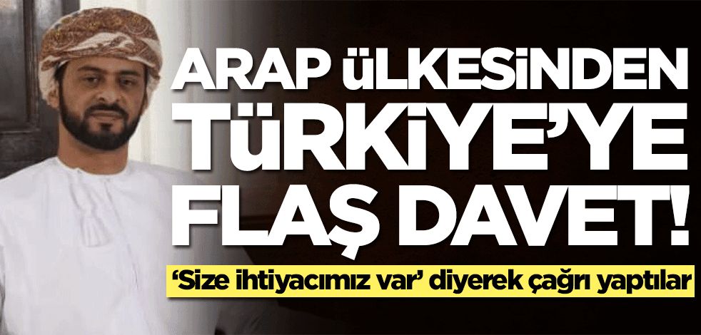 Türkiye'ye flaş çağrı: Size ihtiyacımız var