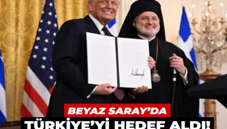 Bartholomeos’un temsilcisi Beyaz Saray’da Türkiye’yi hedef aldı! ABD’nin ‘yenilmezliği’ için dua etti