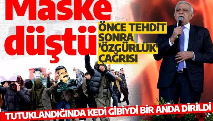 HDP'li Ahmet Türk'ün maskesi düştü! Önce tehdit sonra Öcalan'a 'özgürlük' çağrısı