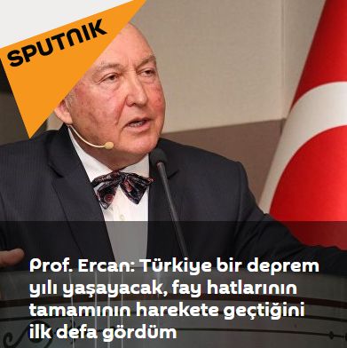 Prof. Ercan: Türkiye bir deprem yılı yaşayacak, fay hatlarının tamamının harekete geçtiğini ilk defa gördüm