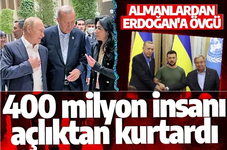 Alman Bild Gazetesi'nden Türkiye'ye tahıl koridoru övgüsü: Erdoğan, dünyayı açlıktan kurtardı