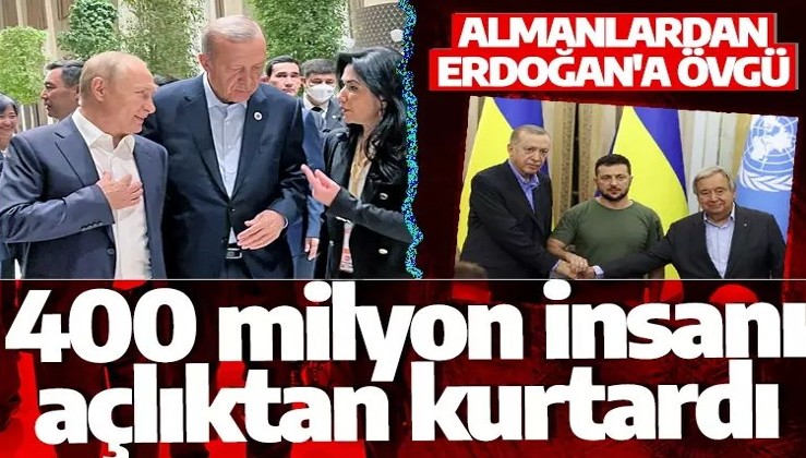 Alman Bild Gazetesi'nden Türkiye'ye tahıl koridoru övgüsü: Erdoğan, dünyayı açlıktan kurtardı