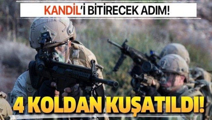 PKK’nın yuvası Kandil’i bitirecek adım! 4 koldan kuşatıldı