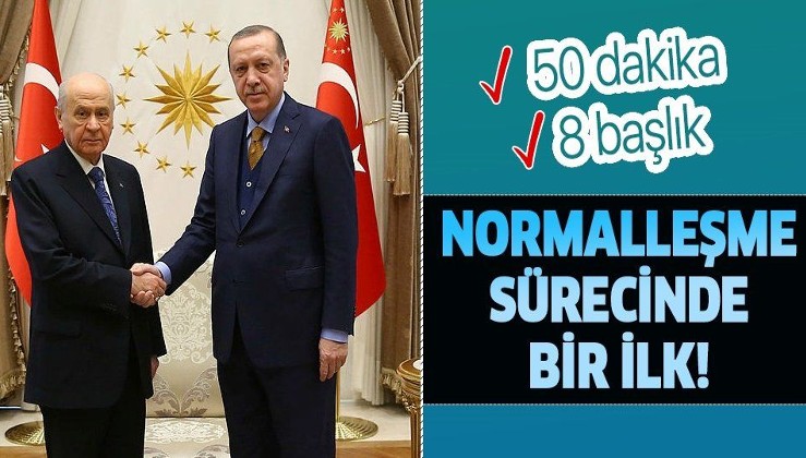 Erdoğan ile MHP lideri Bahçeli'nin görüşmesinin detayları ortaya çıktı