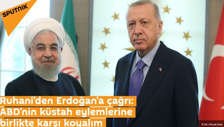 Ruhani'den Erdoğan'a çağrı: ABD'nin küstah eylemlerine birlikte karşı koyalım