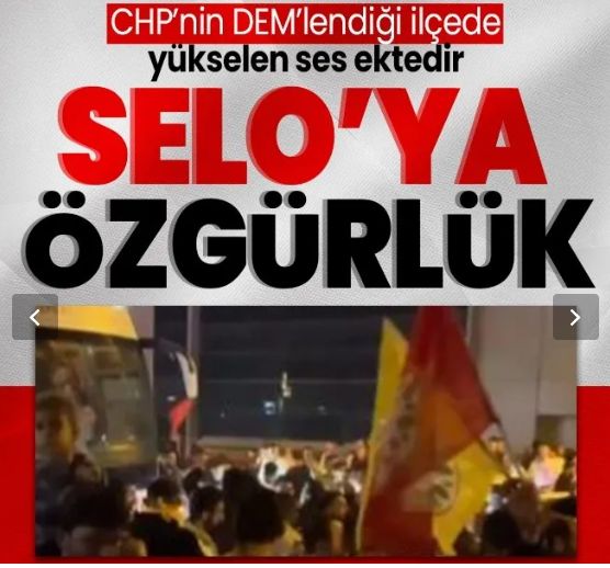 Sancaktepe'de CHP ve DEM'lilerden 'Selo'ya özgürlük' sloganları!