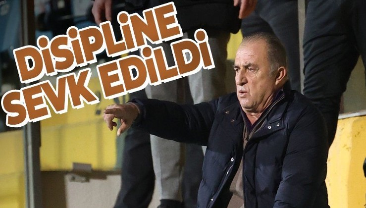 Galatasaray Teknik Direktörü Fatih Terim PFDK'ya sevk edildi!