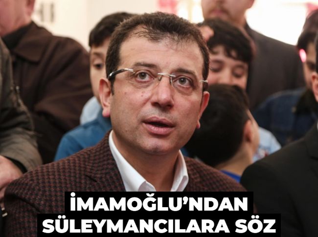 Süleymancıların İstanbul adayı İmamoğlu! Hisar Hastanesi için söz aldılar