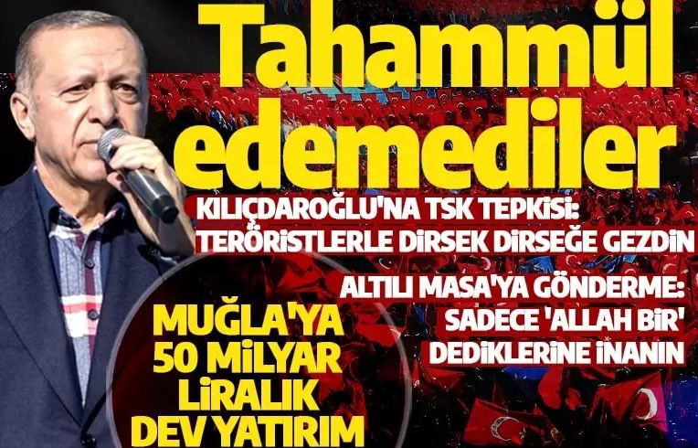 Cumhurbaşkanı Erdoğan'dan Kılıçdaroğlu'na tepki: Tahammül edemediler