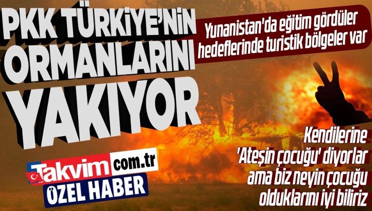 Kan kaybeden PKK, Türkiye'nin ormanlarını yakıyor: Yunanistan'da eğitim gördüler hedeflerinde turistik bölgeler var