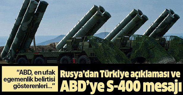 Rusya'dan Türkiye açıklaması ve ABD'ye S400 mesajı.