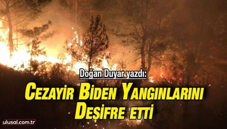 Doğan Duyar yazdı: Cezayir Biden yangınlarını deşifre etti