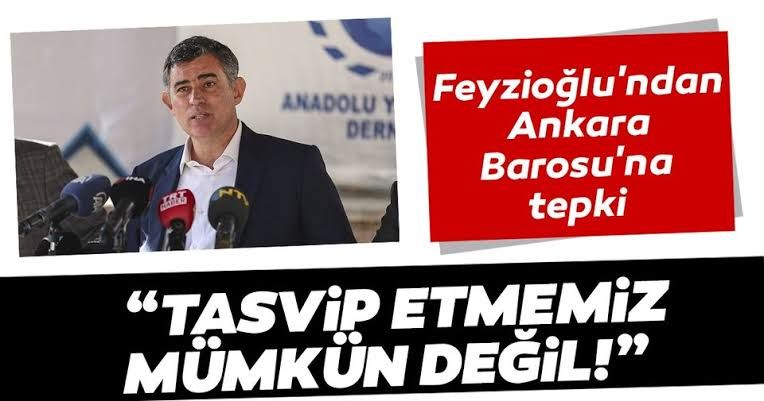 Metin Feyzioğlu'ndan Ankara Barosu'na tepki